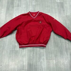 Vintage Tampa Bay Buccaneers NFL Windbreaker Pullover Jacket Mens XL Bud Light